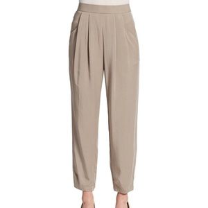 Eileen Fisher PEBLE Tencel Lyocell Viscose Crinkle Slouchy Ankle Pant NWT